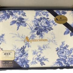 Aquascutum アクアスキュータム 綿毛布 140x200cm 泰道リビング 未使用現状品の画像