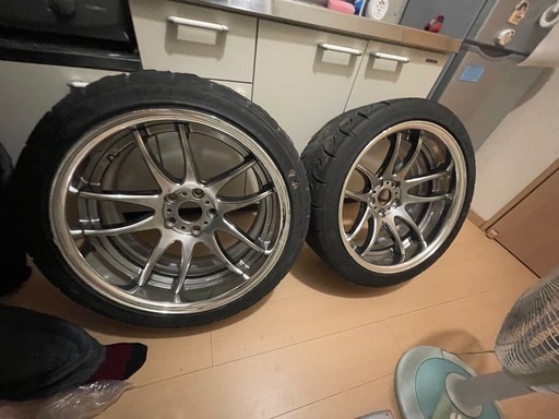 18インチcr2p 9.5j +0 2本タイヤセット