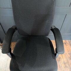 美品 アイリスオーヤマ オフィスチェア ブラックの画像