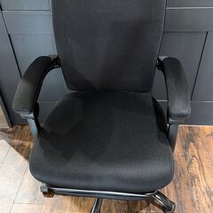 美品 アイリスオーヤマ オフィスチェア ブラックの画像