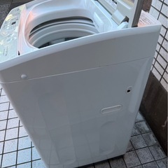 ☆AQUA アクア 全自動電気洗濯機 7.0kg 簡易乾燥 ガラストップ AQW-GS70JBK 2021年製 フロストゴールド の画像