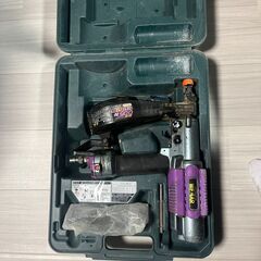 【セット売り】エアコンプレッサー SR-102 ＆ 日立 ビス打ち機 WF4H2【直接引取限定】の画像