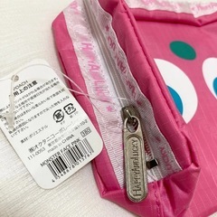 MONSTER FACE PINK スクエアポーチ可愛いコスメポーチ（小物入れ）の画像