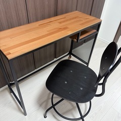 IKEA テーブル 椅子セットの画像