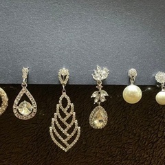 ウェディング　ティアラ　イヤリングの画像