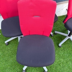 オフィスチェア　肘無ハイバックチェア　中古の画像