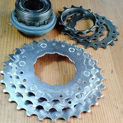 加古川　ソトのマ　６速　スプロケット　ボスフリー　shimano製　OH済み　中古品の画像