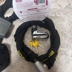 ミスターロックマン　ロングリンク&大型ディスクロック　キー３本　盗難防止に！の画像