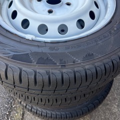 DUNLOP ENASAVE夏タイヤ14インチ スチールタイヤセット の画像