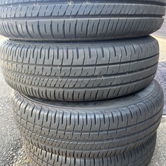 DUNLOP ENASAVE夏タイヤ14インチ スチールタイヤセット の画像