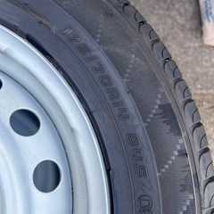 DUNLOP ENASAVE夏タイヤ14インチ スチールタイヤセット の画像