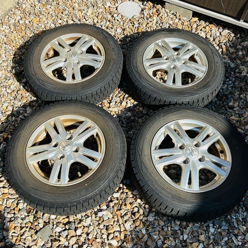 お値段交渉可！ 【スタッドレスタイヤ】2018年　DUNLOP WINTER MAXX 145/80R13 アルミホイール付 4本セット　スノータイヤ　