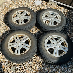 お値段交渉可！ 【スタッドレスタイヤ】2018年　DUNLOP WINTER MAXX 145/80R13 アルミホイール付 4本セット　スノータイヤ　の画像