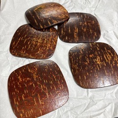 樺細工 和皿5枚組の画像