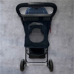 Coco Heart ココハート　多頭用　3輪　ペットバギー　デニム 折りたたみ式　ペットカート　の画像