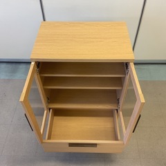 【府中市再生家具】No.353 ガラスチェストの画像