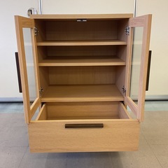 【府中市再生家具】No.353 ガラスチェストの画像