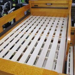 2段ベッド 木製 親子ベッド 上段シングル＆下段セミダブル 札幌市北区屯田の画像