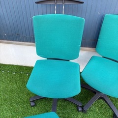 OAチェア　オフィスチェア　4脚　中古の画像