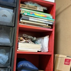 【完全無料】カラーボックス color BOX ２つセット アンティーク調にDIYで塗装してあります。の画像