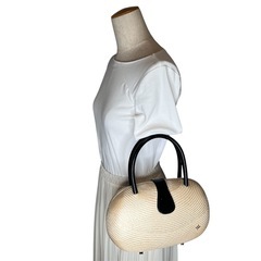 【天然素材】カゴバッグ　ハンドバッグ　Handmade Sampaguitaの画像