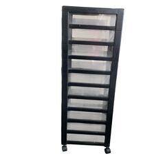 【現状品】SOFIA/ソフィア 10段ラック 黒 1点 事務用品 事務所 文房具 書類保管 収納ケース 収納ラック 書類ケースの画像