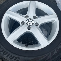 16インチ、ブリヂストンスタッドレスタイヤ、AW、4本セット.VWの画像