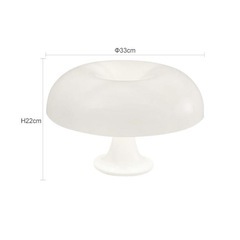 きのこランプ テーブルランプ ホワイトの画像