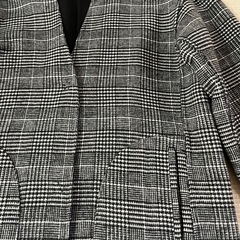 LEPSIM レプシィム　リバーシブルコート　ノーカラーコート　グレンチェックの画像