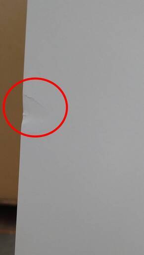 【割引・へこみ傷】ランドセルラック フチカラー：ホワイト　お譲り致します。幅63cm×奥行30cm×高さ90cm 子供家具 完成品
