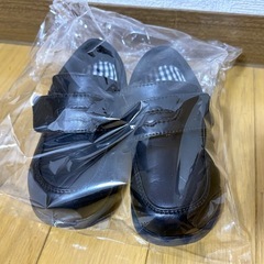 【美品】ムーンスター14.5cm　ローファー　通園用黒革靴　えいすう幼稚園 の画像