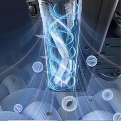 新品未使用　掃除機 コードレス【55,000PA超強力吸引・自立式設計・グリーンLEDライト付き】の画像