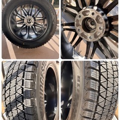 80系ハリアーに使用してい
ました。スタッドレスタイヤ＆ホイール 4本セット　225/60R18の画像