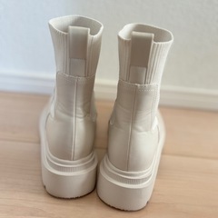 レディース リブショートブーツの画像