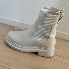 レディース リブショートブーツの画像