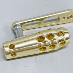 パワーハンドル アリゲーター用 ハンドル ゴールド 釣具 釣り用品 アクセサリー カスタム リール用 ノブ パーツの画像