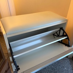 シューズボックス シューズラック 椅子 腰かけ 玄関 玄関収納
の画像