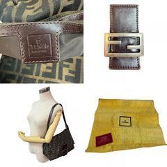 フェンディ FENDI ショルダーバッグ ズッカ柄 マンマバゲット ワンショルダーバッグ ブラウンの画像