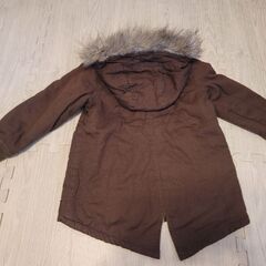 branshes フード付きジャケット 120cm ブランシェス フワフワ もこもこ 暖か 子供服 キッズ アウター 上着の画像