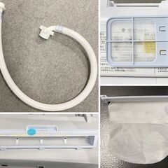 2023年製 シャープ コンパクト洗濯乾燥機 6.5kg/3.5kg ステンレス穴なし槽 自動槽洗い つけおき ES-TX6G-S 中古家電 店頭引取歓迎 R10221の画像