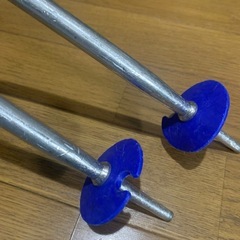 KIZAKI 85cm スキーストック　シルバーの画像