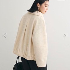 2WAYカラーコクーンブルゾンの画像