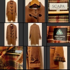 新品に近い美品　新品のお値段は約12万円　ブランドはSCAPA　ダッフルコート　ウール100%  オーストリア生地　柔らか　軽量　暖かい　の画像