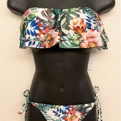 未使用値札タグ付 水着 PEAK＆PINE Defilious ビキニ 花柄 定価18700円 ピーク＆パイン デフィリアス フリル フラワー 9M ボタニカルの画像