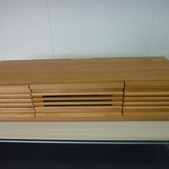 ※取引中/売約済***********無料差し上げます　未使用/新品　訳あり　テレビ台 幅120cm テレビボード アルダー無垢 天然木 マルチ収納 完成品 ナチュラル　　　　　　の画像