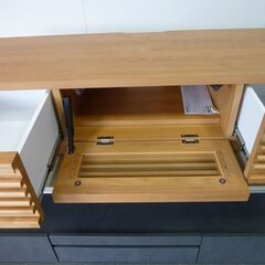 ※取引中/売約済***********無料差し上げます　未使用/新品　訳あり　テレビ台 幅120cm テレビボード アルダー無垢 天然木 マルチ収納 完成品 ナチュラル　　　　　　の画像