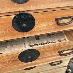 和箪笥　古道具　状態良好　二つセットの画像