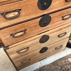 和箪笥　古道具　状態良好　二つセットの画像