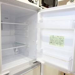 ピンク 冷蔵庫：SHARP(シャープ)137L 2ドア冷蔵庫 2016年製「SJ-14E3-KW」の画像