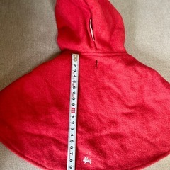 【高級】犬服、ウール製小型犬向けケープ（ポンチョ）の画像